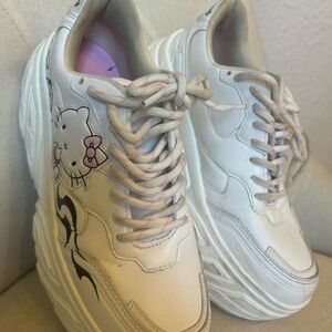 Bershka Hello Kitty Platform Sneakers